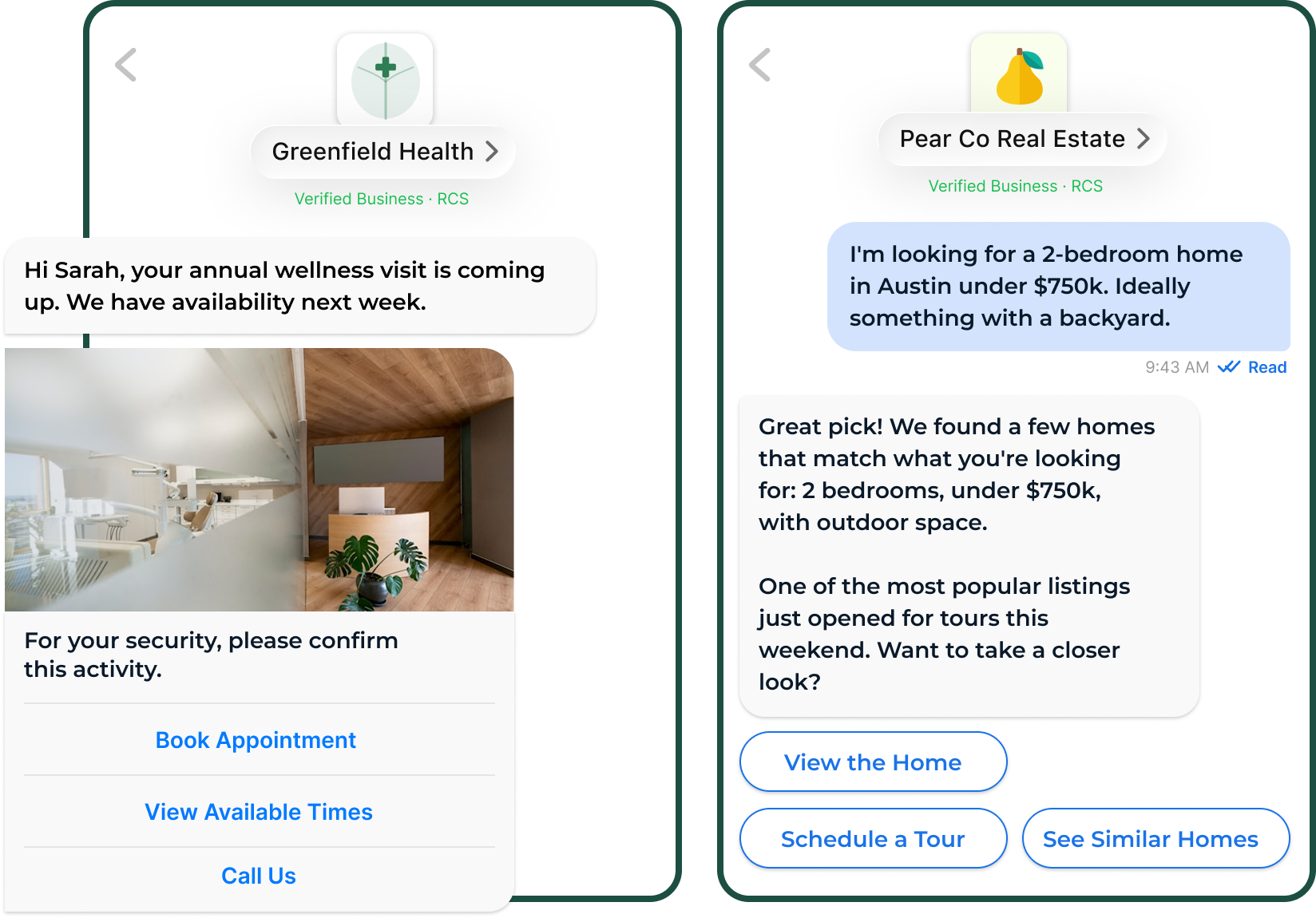 RCS Business Messaging hero