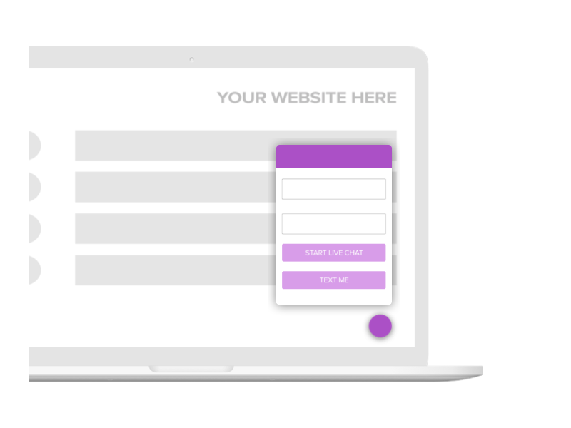 live chat widget